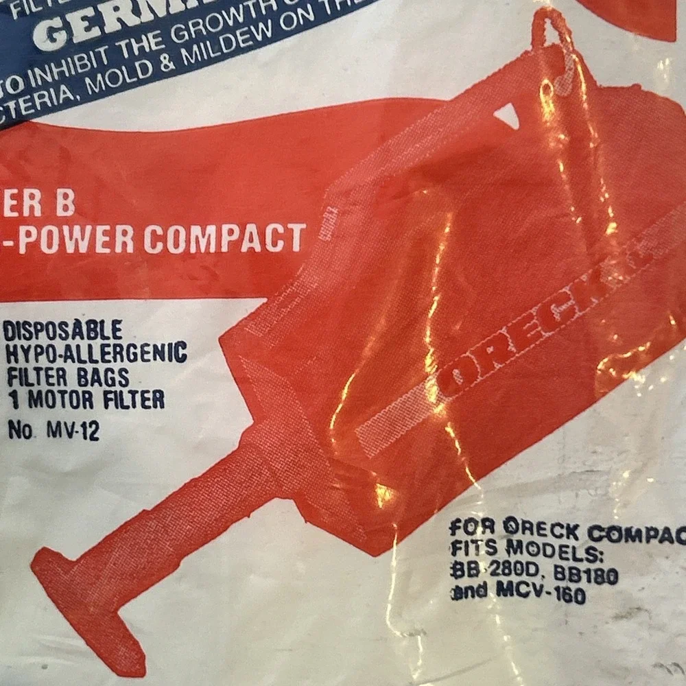 Oreck Lot Of (4)Vacuum Bags/2 Belts/ 2 Air Purifier Filters And VariedScent Tabs